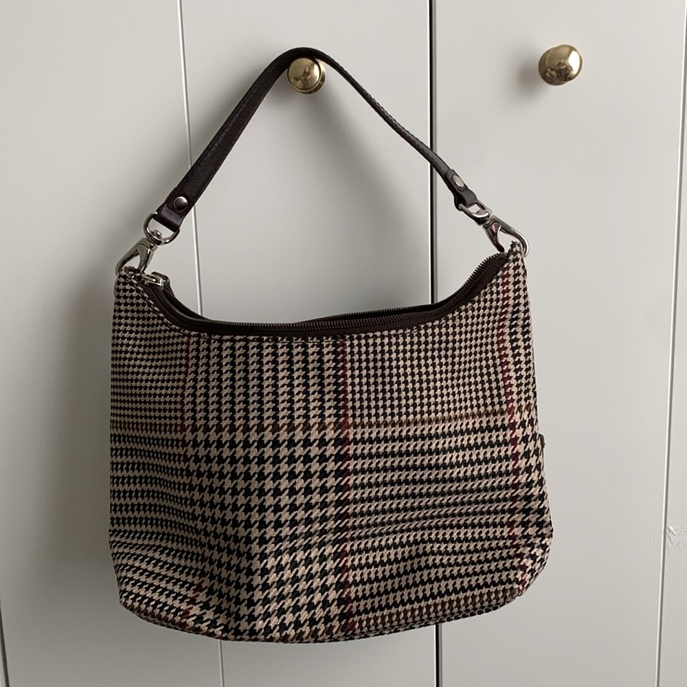 Lauren Ralph Lauren Houndstooth Shoulder‎ Bag - Picture 3 of 7